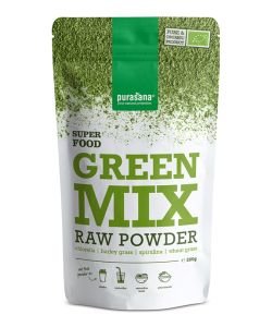 Green Mix (chlorella, spiruline, blé, orge) - Super Food BIO, 200 g